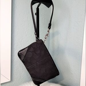 Coach Black wristlet
